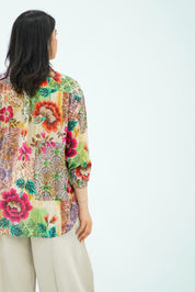 Chemise Fluide Imprimé Floral Multicolore
