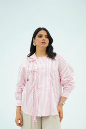Chemise Rayée Rose