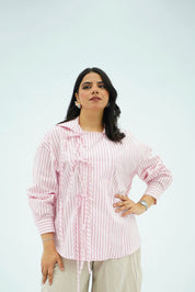 Chemise Rayée Rose
