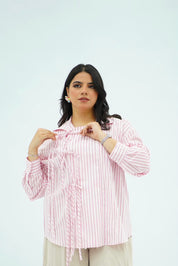 Chemise Rayée Rose