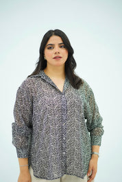 Chemise Florale Monochrome
