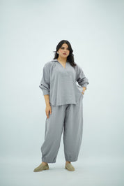 Ensemble Tencel Chic Gris Bleu
