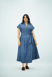 Robe Portefeuille Denim