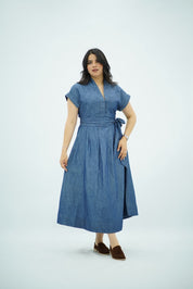 Robe Portefeuille Denim