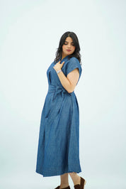 Robe Portefeuille Denim