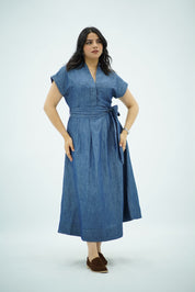 Robe Portefeuille Denim