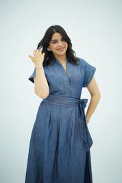 Robe Portefeuille Denim