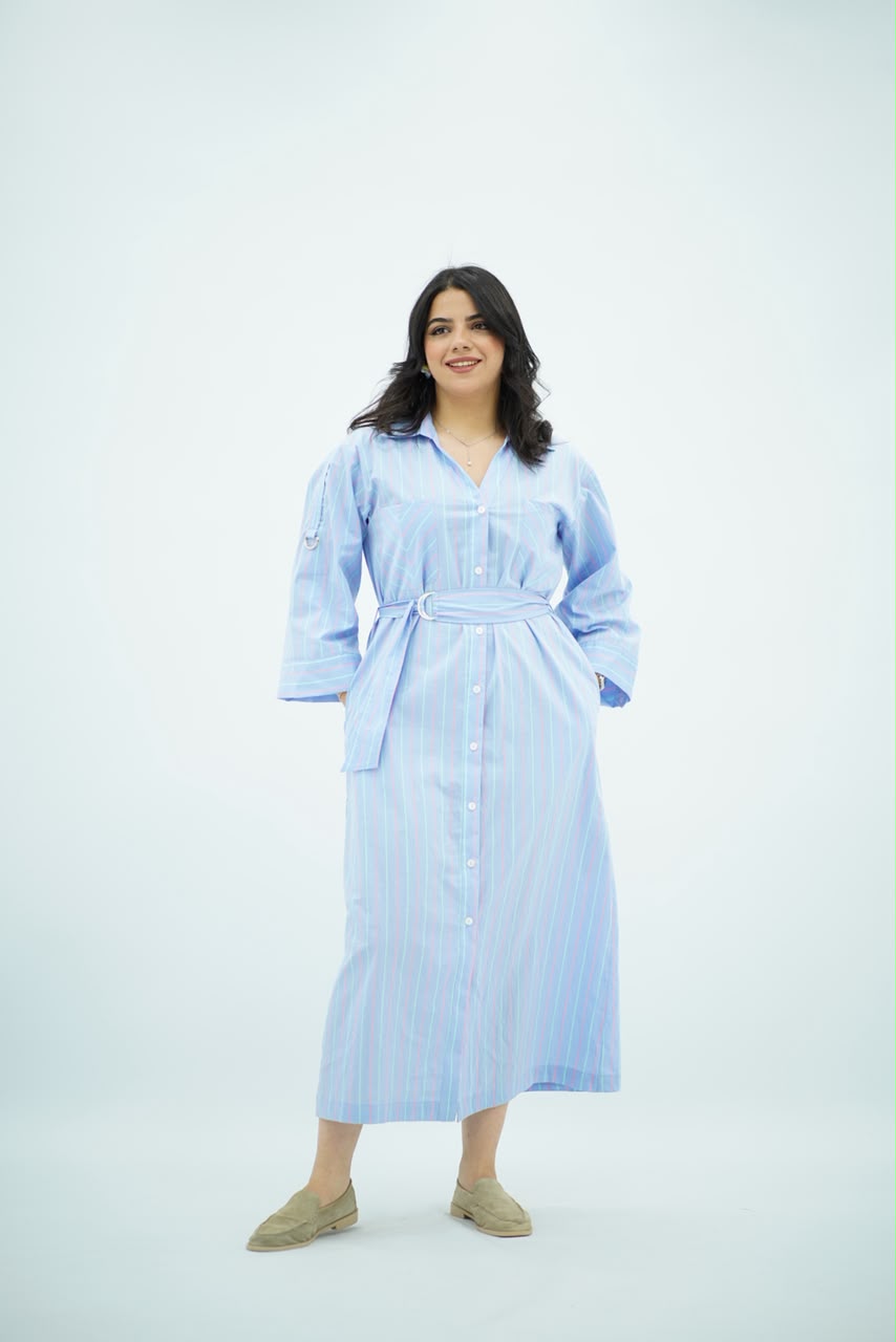 Robe Chemise Rayée