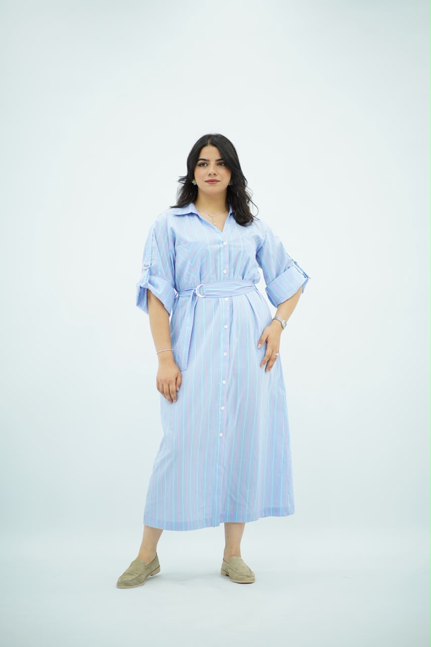 Robe Chemise Rayée