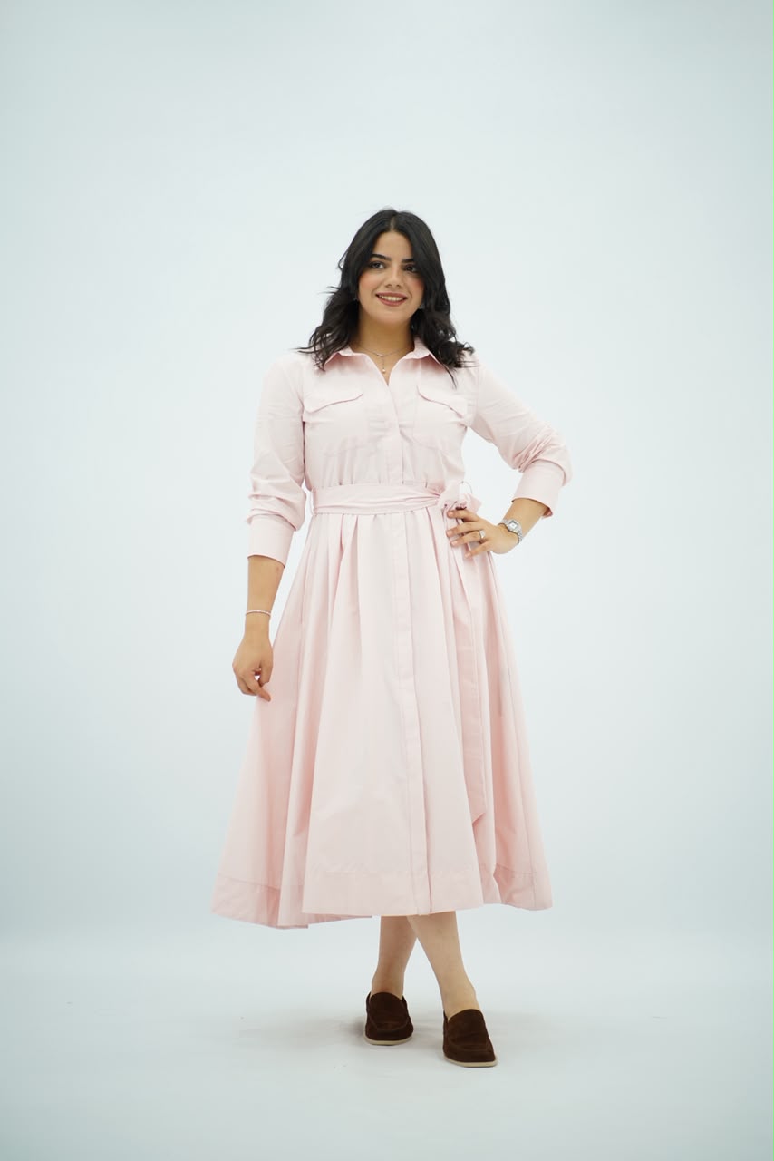 Robe Popeline Rose Bébé