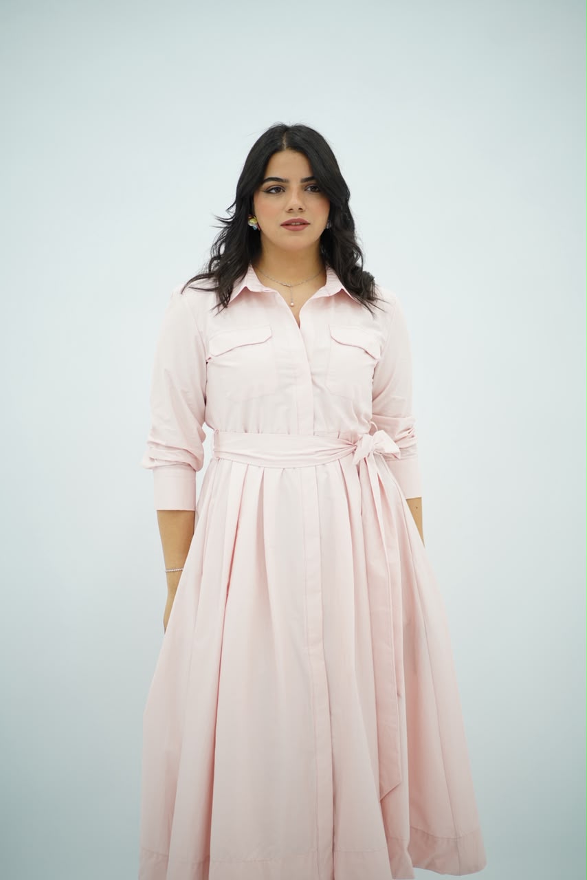 Robe Popeline Rose Bébé