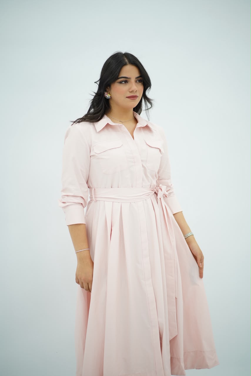 Robe Popeline Rose Bébé