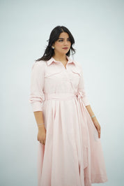 Robe Popeline Rose Bébé