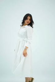 Robe Chemise Blanche – Élégance Intemporelle
