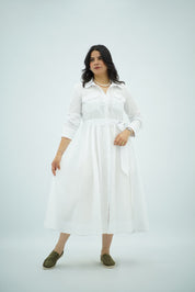 Robe Chemise Blanche – Élégance Intemporelle