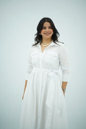 Robe Chemise Blanche – Élégance Intemporelle