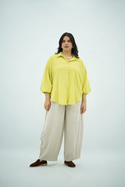 Chemise Oversize Jaune Citron