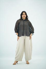 Chemise en mousseline Polkadot