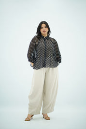 Chemise en mousseline Polkadot