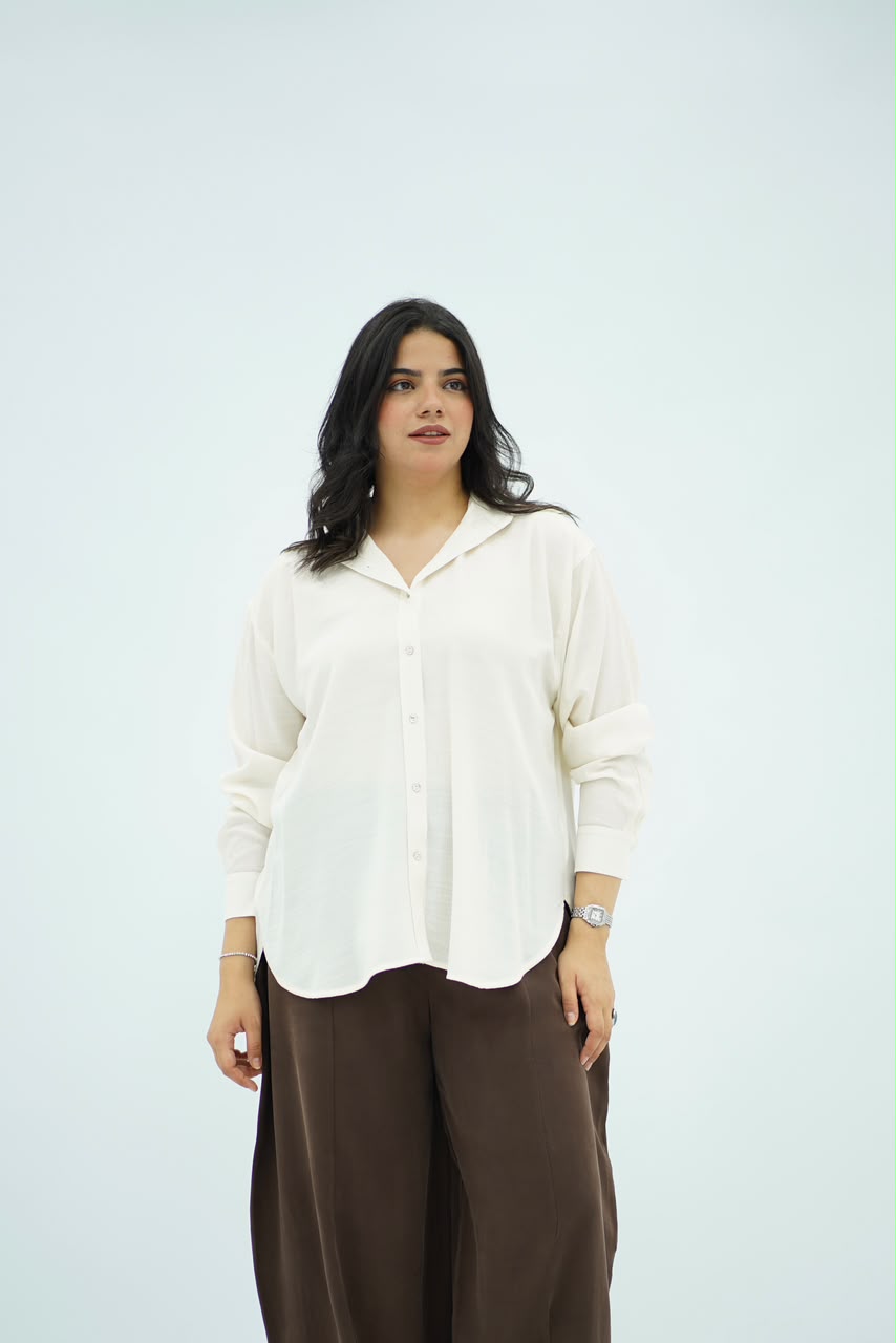 Chemise Fluide Écru