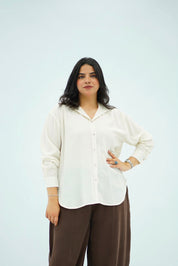 Chemise Fluide Écru
