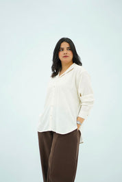 Chemise Fluide Écru
