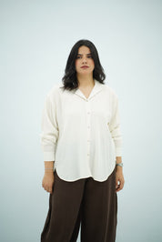 Chemise Fluide Écru