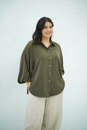 Chemise Oversize Kaki