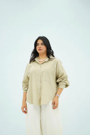 Chemise Oversize Beige Sable