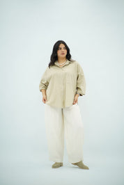 Chemise Oversize Beige Sable