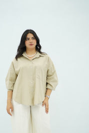 Chemise Oversize Beige Sable