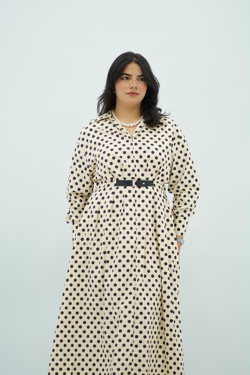 Robe Longue à Pois