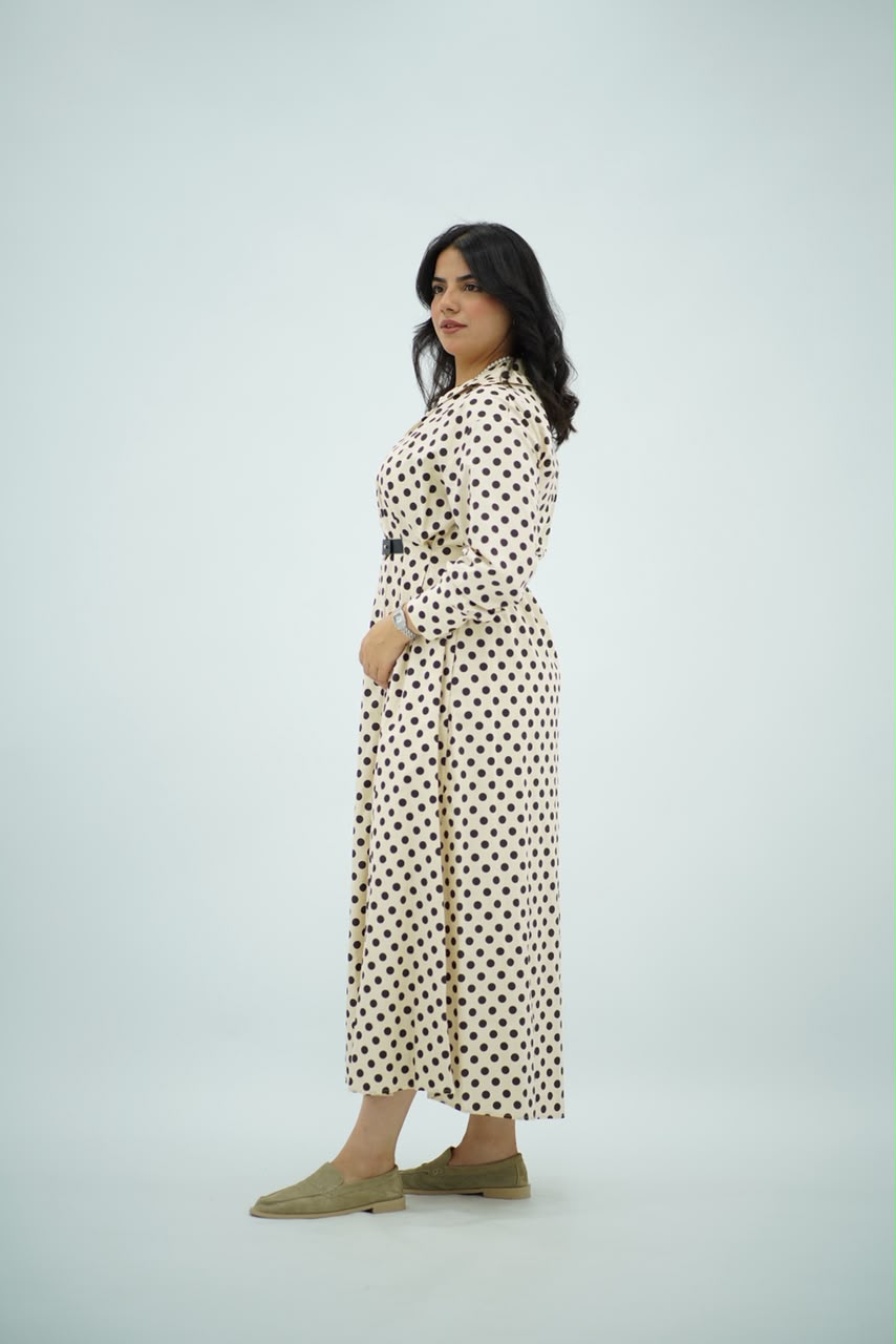 Robe Longue à Pois