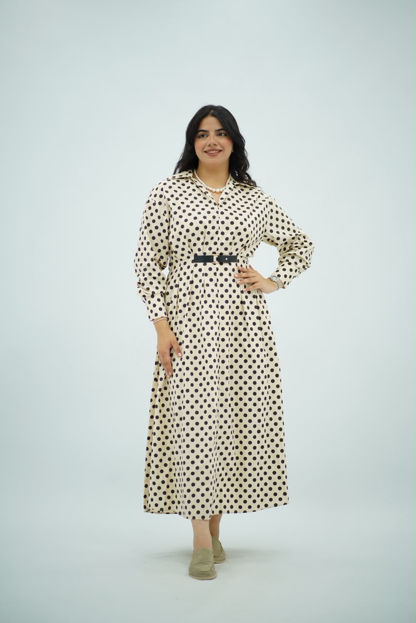 Robe Longue à Pois