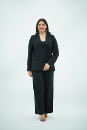 Tailleur Noir – Veste Croisée