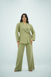 Ensemble Tencel Croisé – Vert Sauge