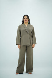 Ensemble Tencel Croisé – Taupe
