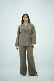 Ensemble Tencel Croisé – Taupe