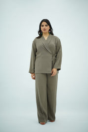 Ensemble Tencel Croisé – Taupe