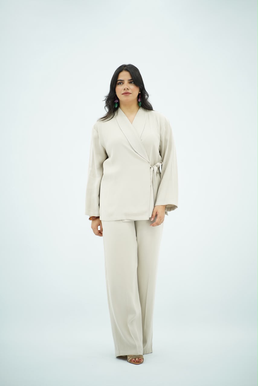 Ensemble Tencel Croisé – Écru