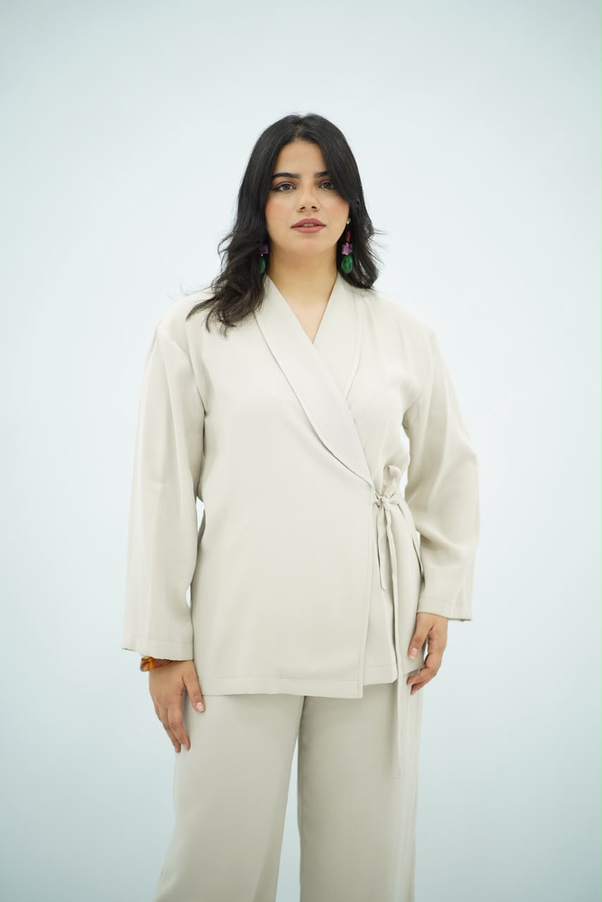 Ensemble Tencel Croisé – Écru