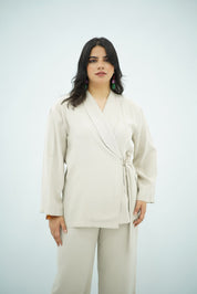 Ensemble Tencel Croisé – Écru