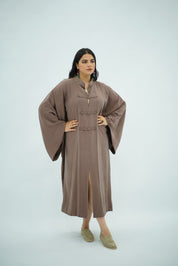 Gandoura Coréen en Tencel – Mauve Taupe