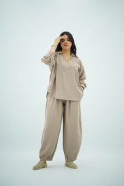 Ensemble Chic Oversize Beige