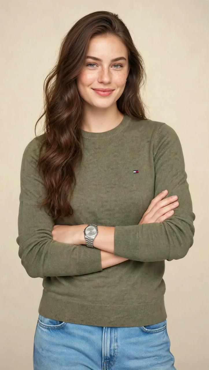 Pull Femme Classique en Maille Douce – Col Rond et Coupe Élégante