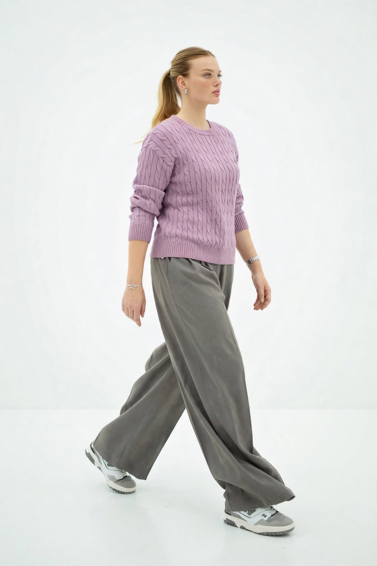 Pull Élégant en Maille Tressée - Confort et Style Automne/Hiver