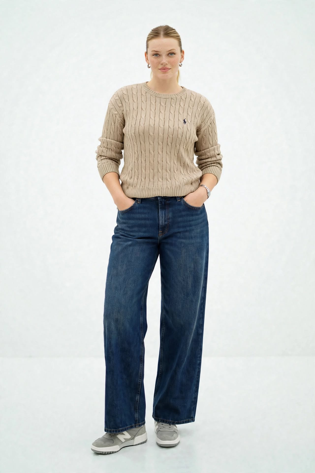 Pull Élégant en Maille Tressée - Confort et Style Automne/Hiver