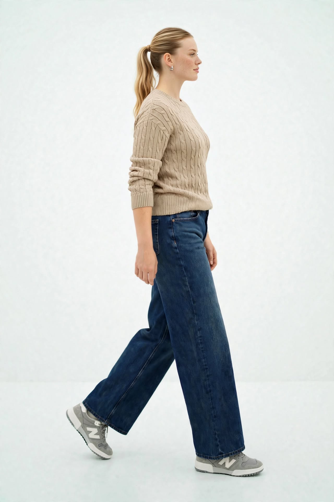 Pull Élégant en Maille Tressée - Confort et Style Automne/Hiver