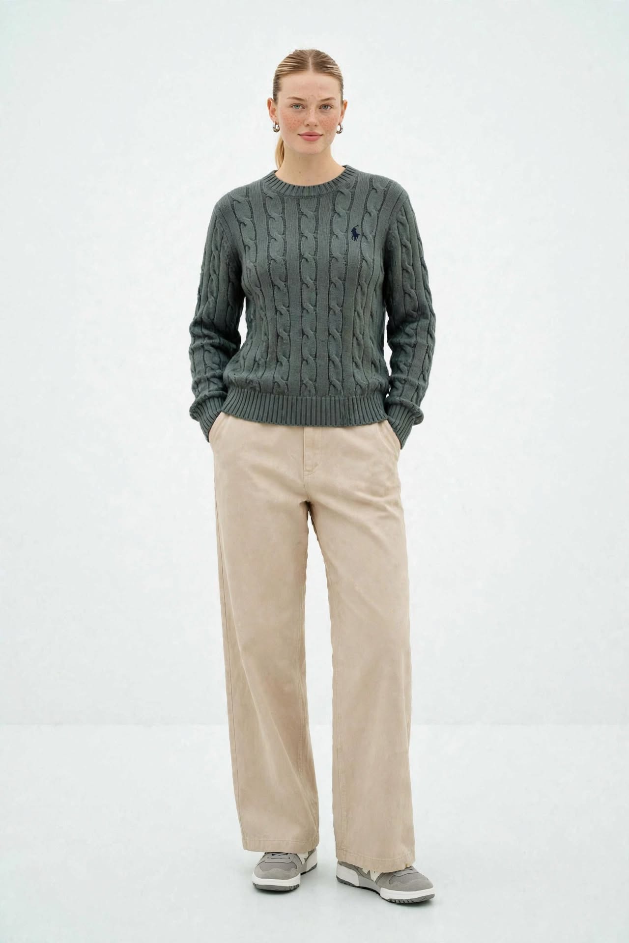 Pull Élégant en Maille Tressée - Confort et Style Automne/Hiver