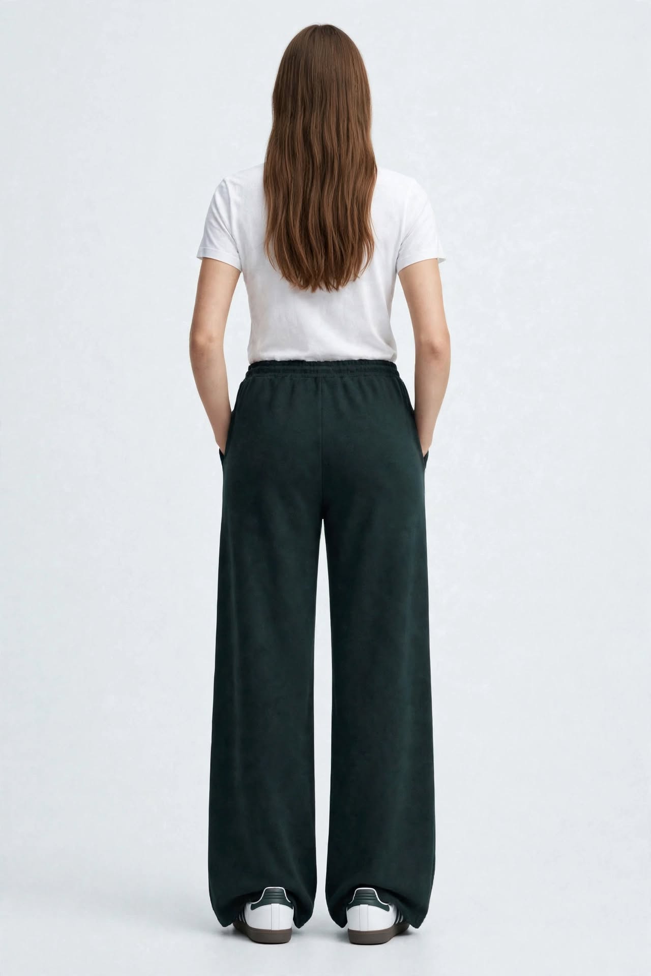 Pantalon Large en Jogging  à Cordon